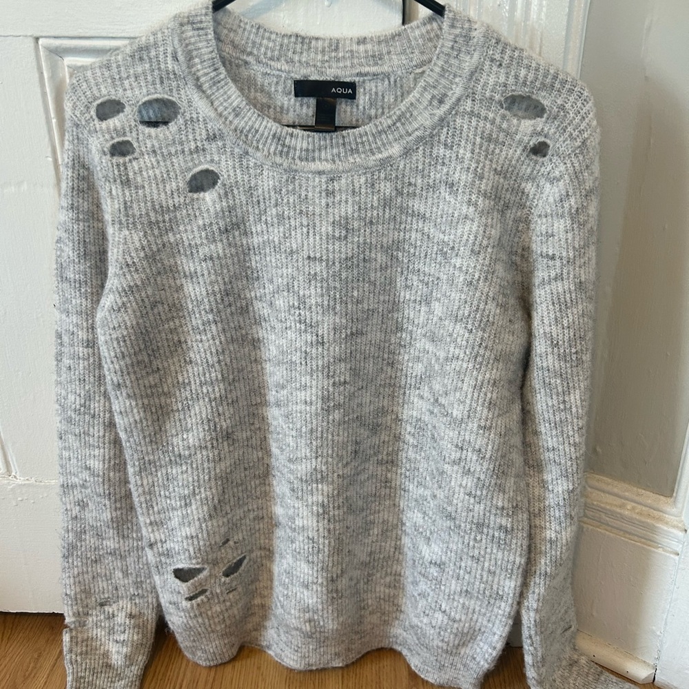 Grey Aqua Sweater